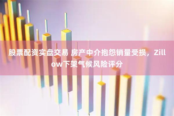 股票配资实盘交易 房产中介抱怨销量受损,Zillow下架气候风险评分