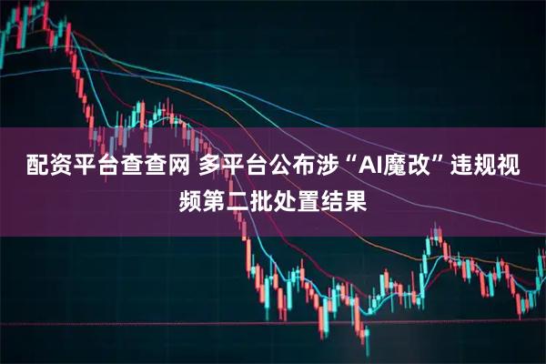 配资平台查查网 多平台公布涉“AI魔改”违规视频第二批处置结果